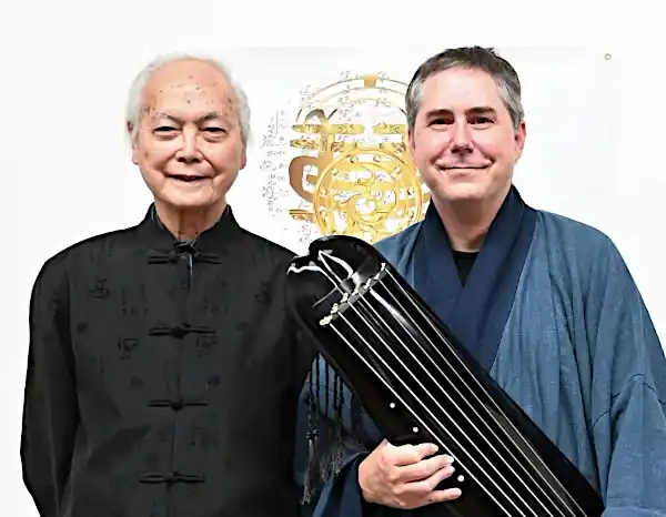 Mark with his teacher Master Lui Pui-yuen, who recently turned 94 and is still teaching.